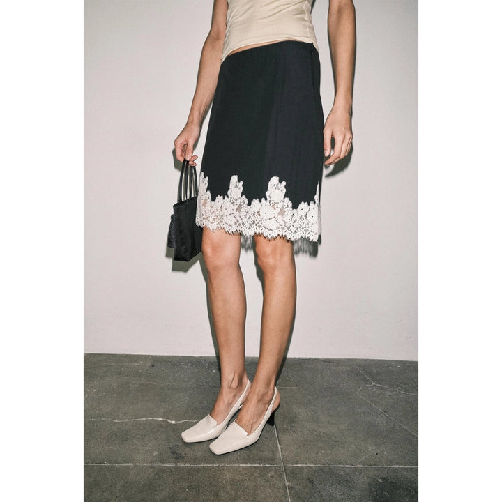 ODETTE LACE TRIM SKIRT