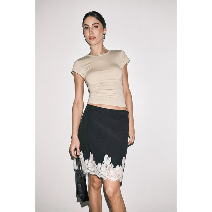 ODETTE LACE TRIM SKIRT