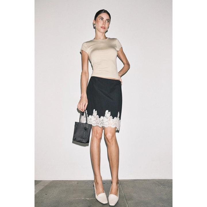 ODETTE LACE TRIM SKIRT