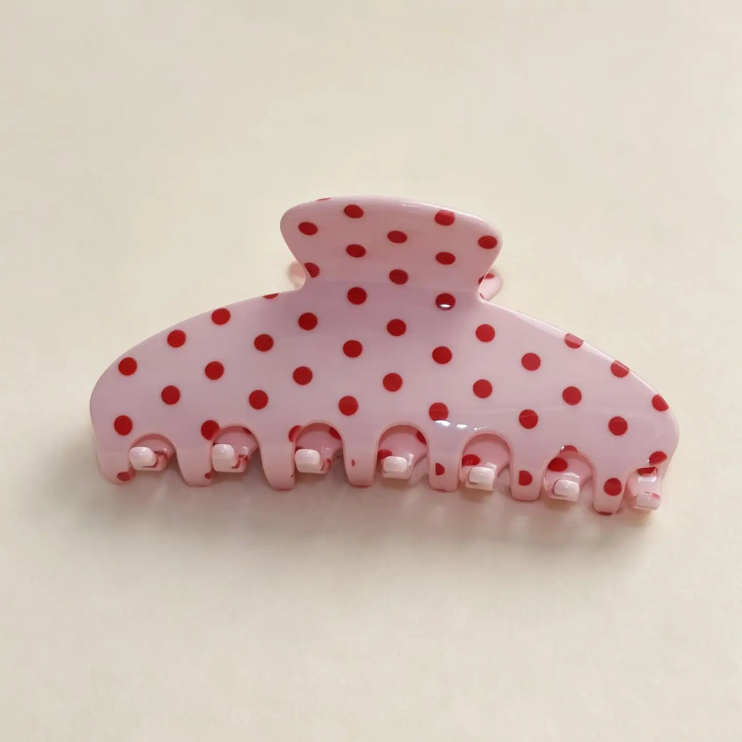 ACETATE POLKA DOT CLIP