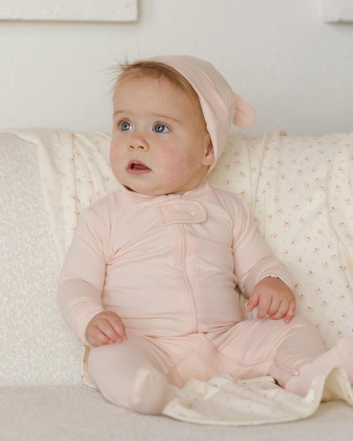 LONGSLEEVE ZIP SLEEPER - PETAL