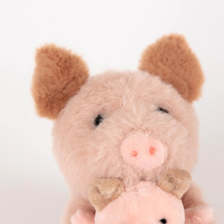 PLUSH PIG WITH BABY