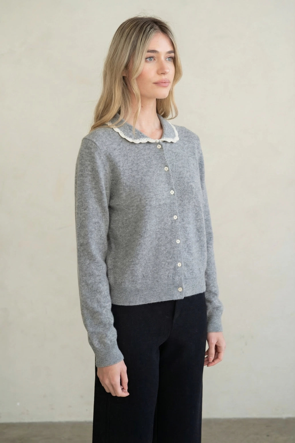 PIPPA COLLARED CARDIGAN