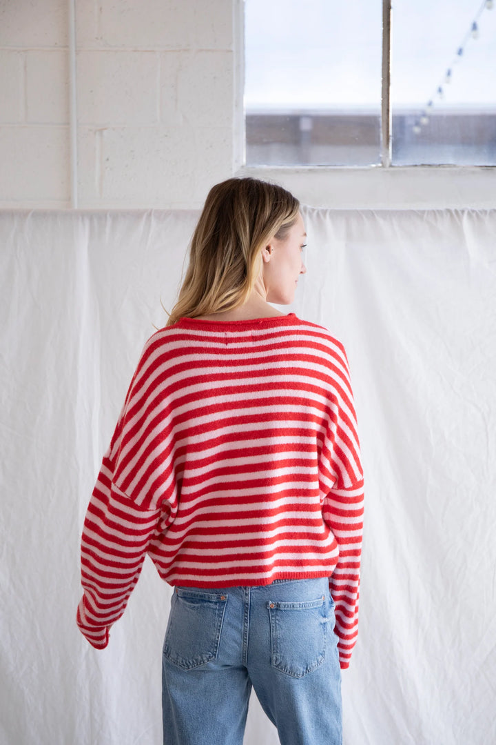 STRIPED PIPER CARDIGAN
