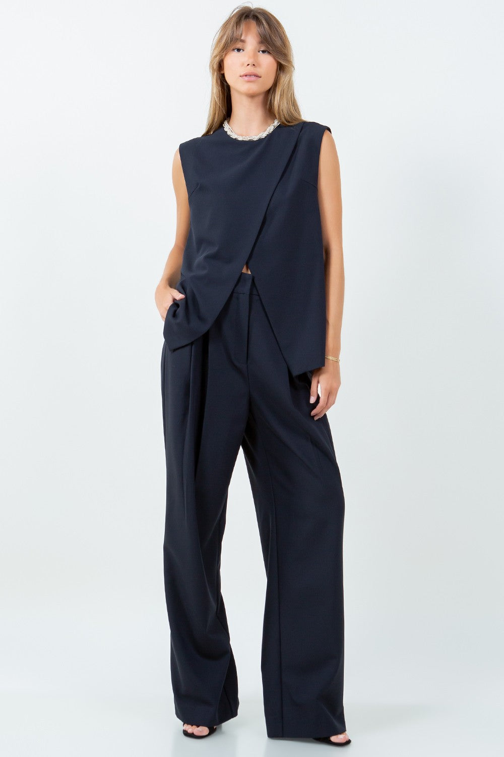 CAL PLEATED TROUSERS