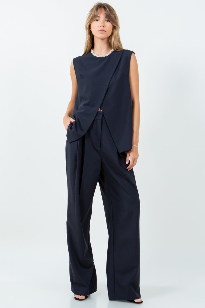 CAL PLEATED TROUSERS