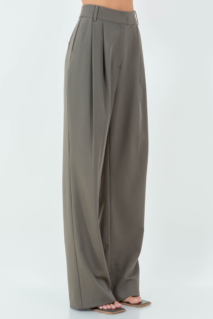 CAL PLEATED TROUSERS