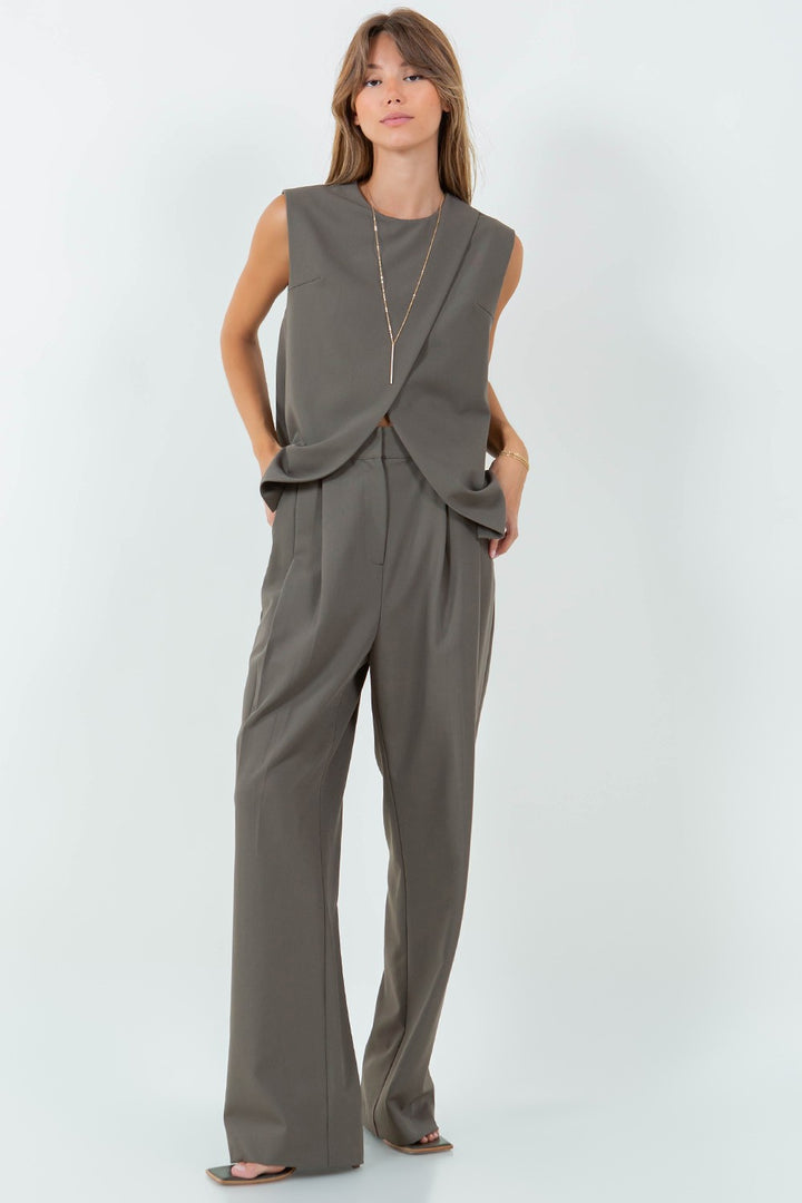 CAL PLEATED TROUSERS
