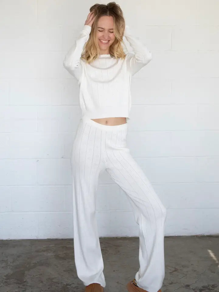 POINTELLE PULLOVER