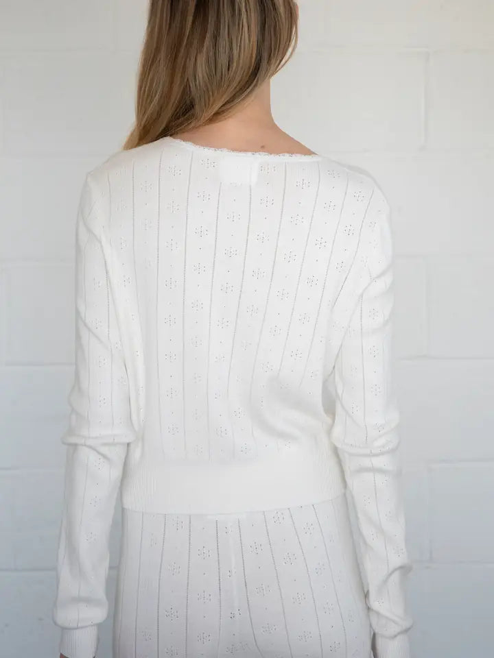 POINTELLE PULLOVER