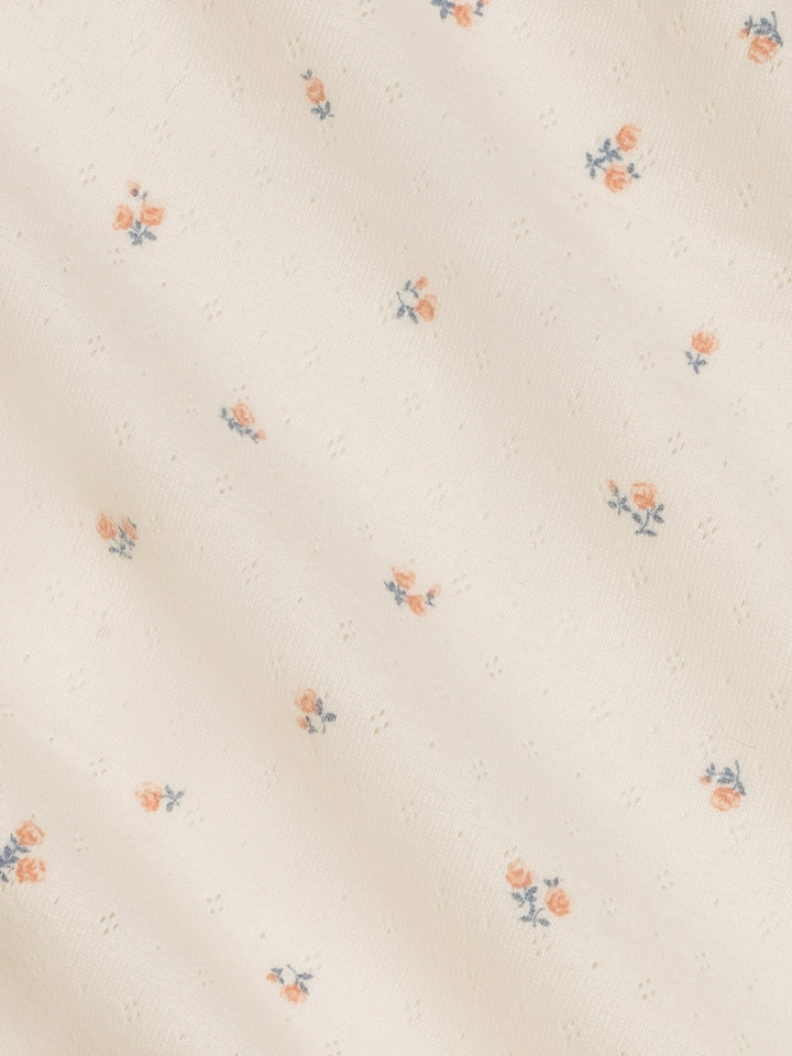 POINTELLE SWADDLE - FLORAL