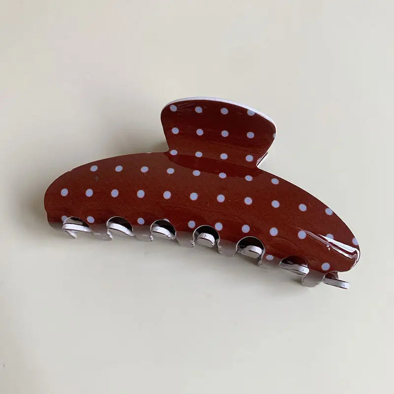 POLKA DOT CLAW CLIP