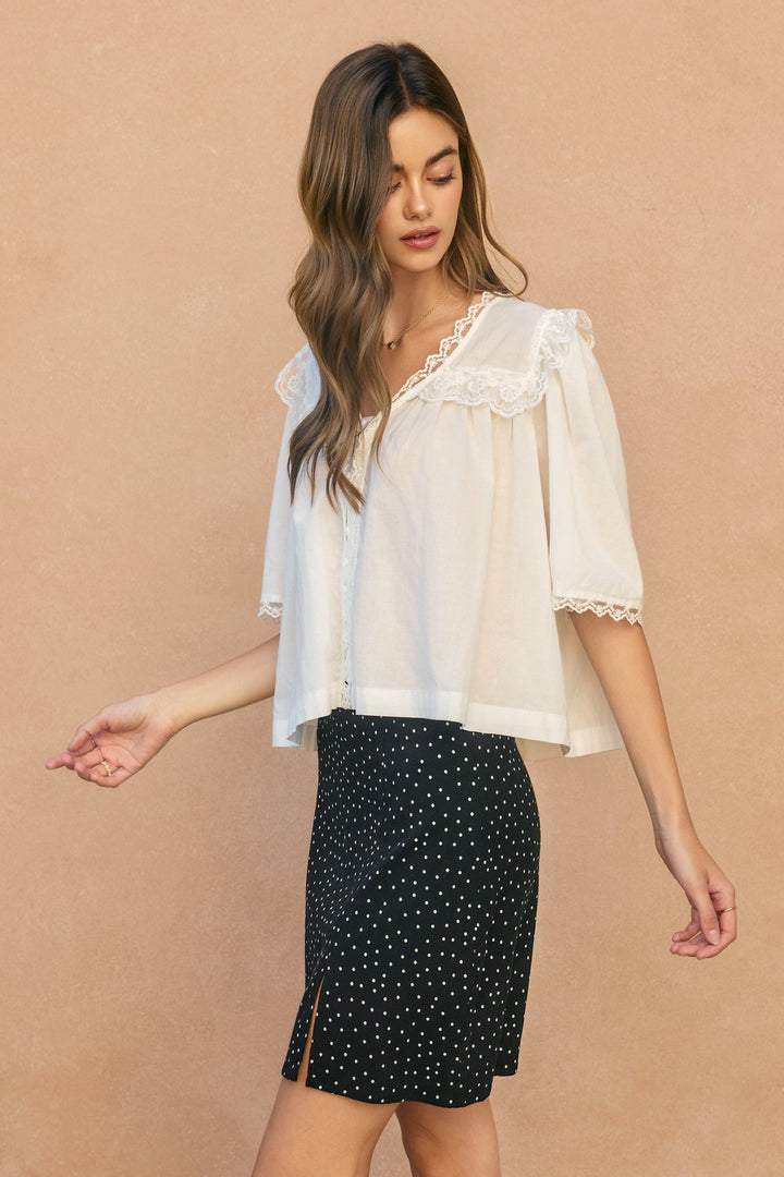 POLKA DOT MINI SKIRT