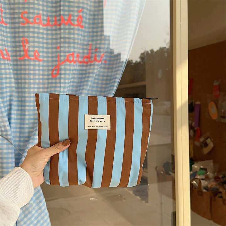 STRIPED POUCH
