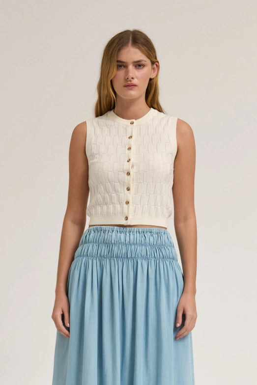 QUINN VEST - IVORY