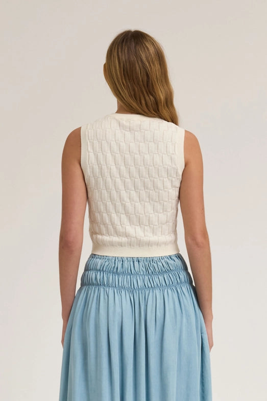 QUINN VEST - IVORY