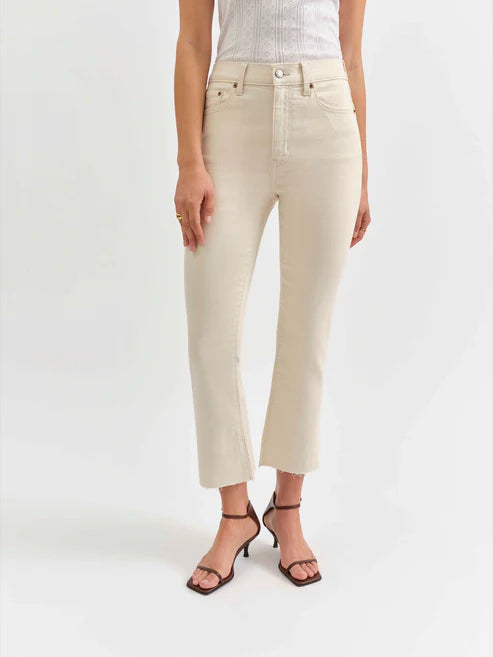 SHY GIRL CROP FLARE - RAW EDGE