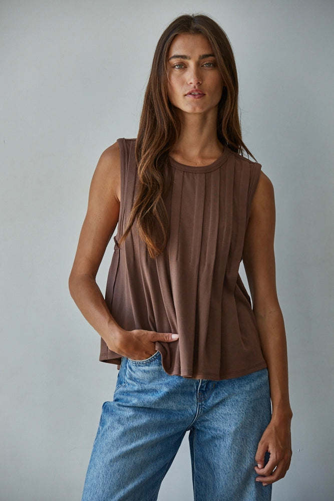 RAYE PLEATED TOP