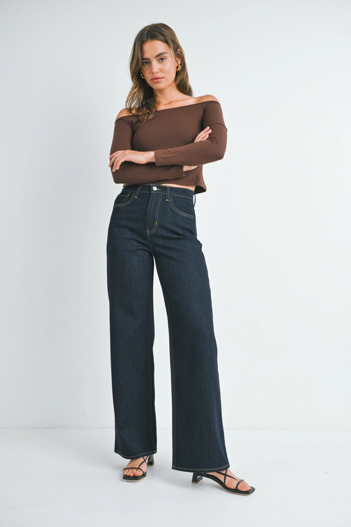 RELAXED WIDE LEG - SUPER DARK