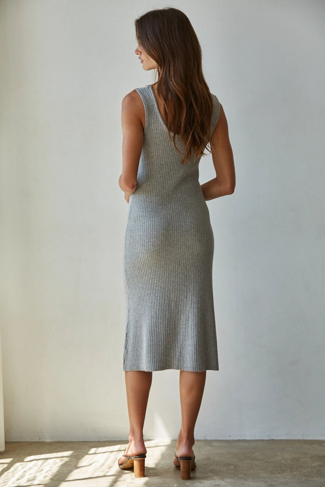 ZOE RIBBED SWEATER DRESS