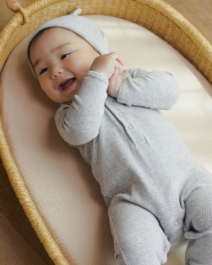 RIBBED JUMPSUIT - DUSTY BLUE