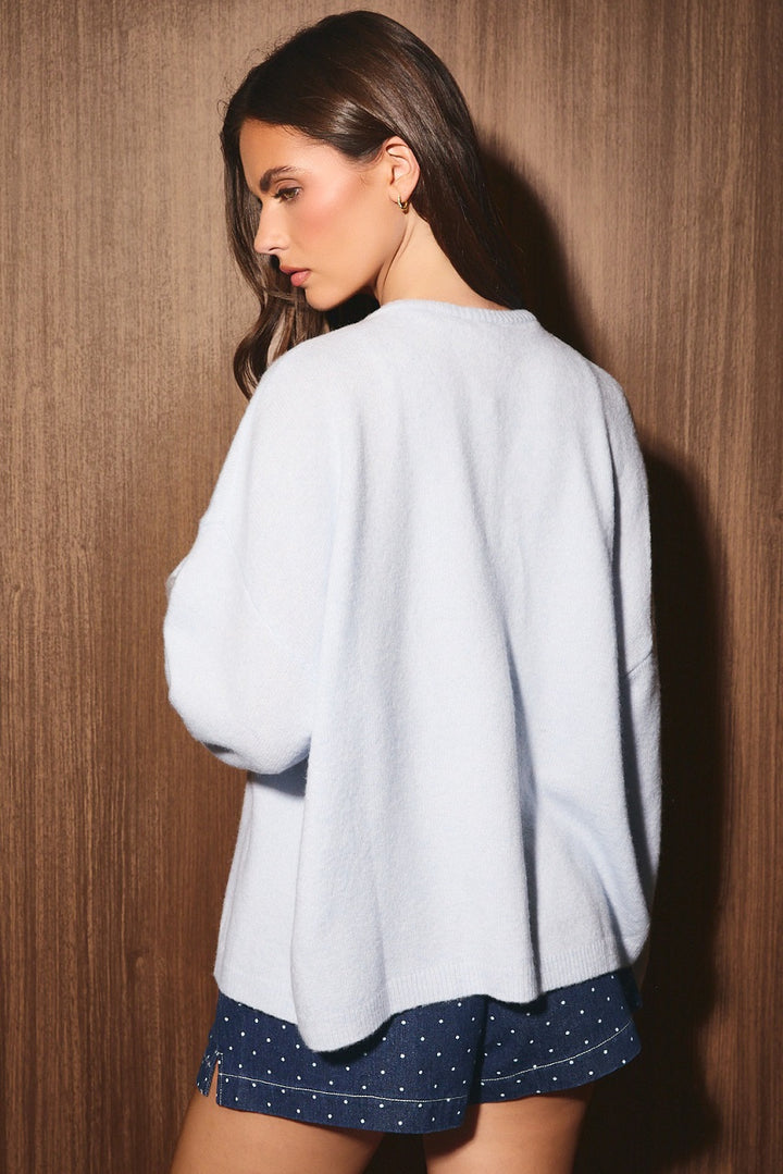 ROCCO CARDIGAN - LIGHT BLUE