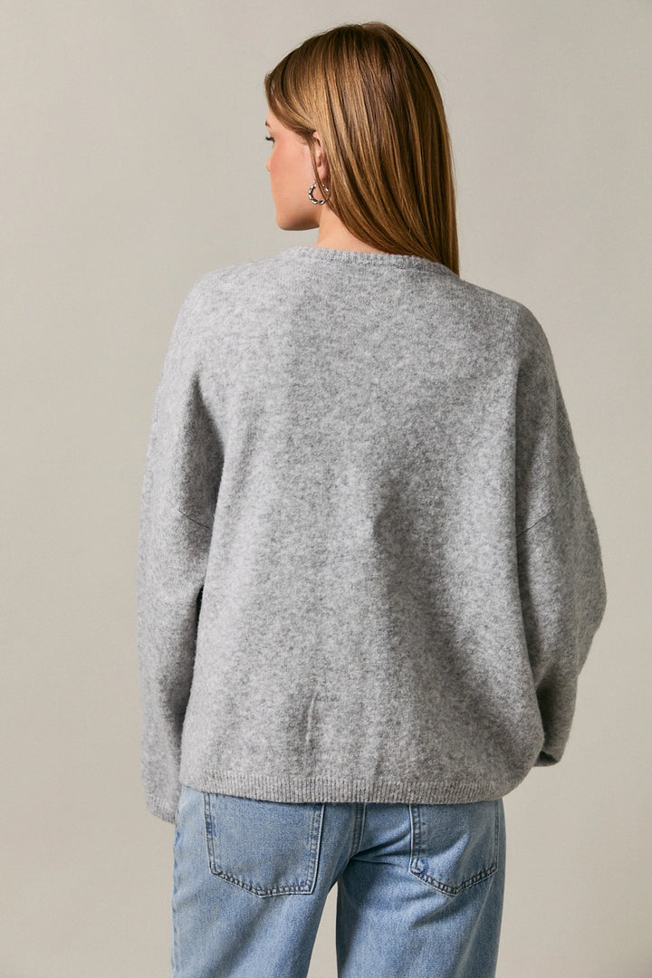 ROCCO CARDIGAN - HEATHER GREY