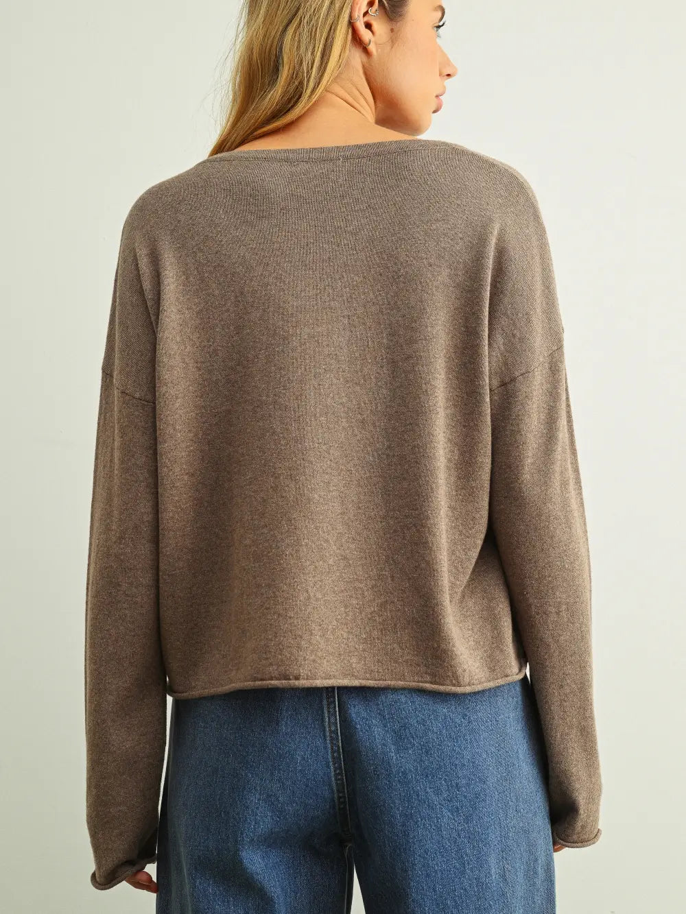 ESSENTIAL ROLLED HEM TOP