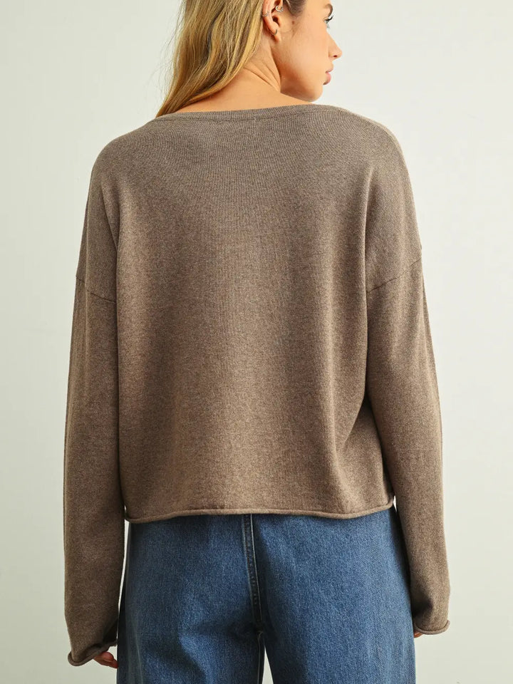 ESSENTIAL ROLLED HEM TOP
