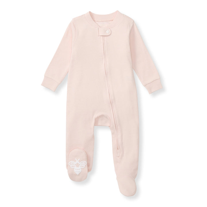 RIBBED COTTON SLEEPER - RANUNCULUS