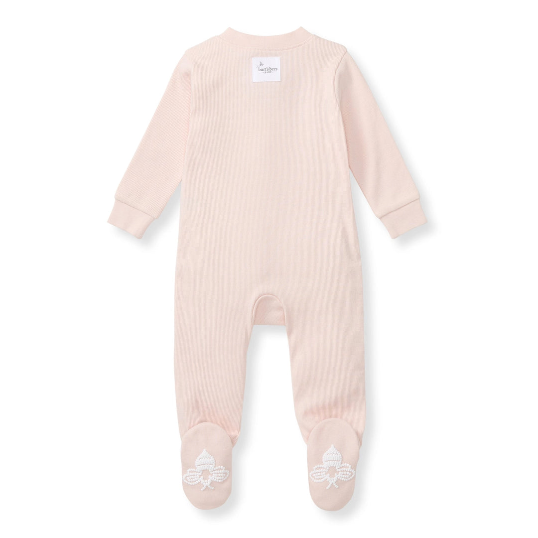 RIBBED COTTON SLEEPER - RANUNCULUS