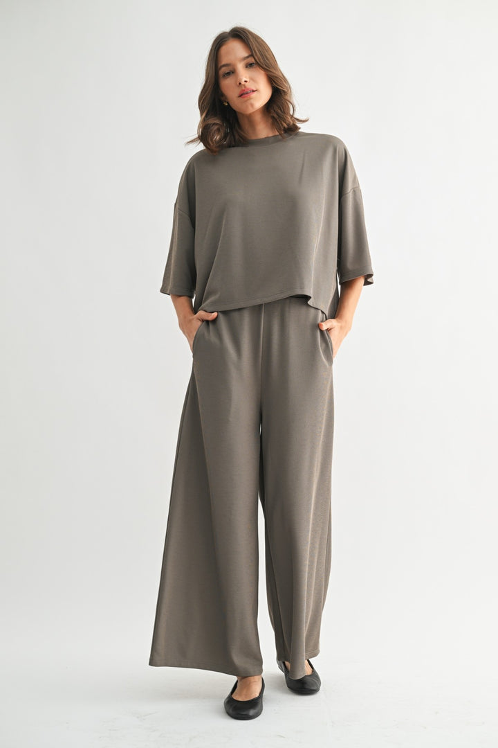 SABLE CROPPED BOXY TOP