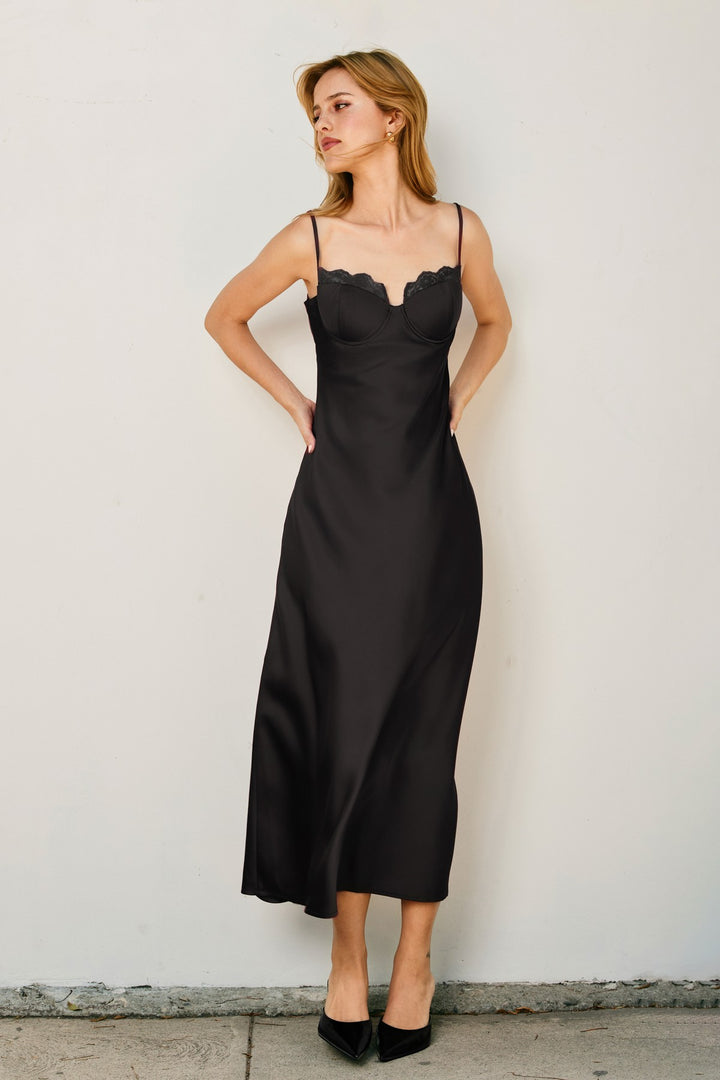 TONI SATIN DRESS