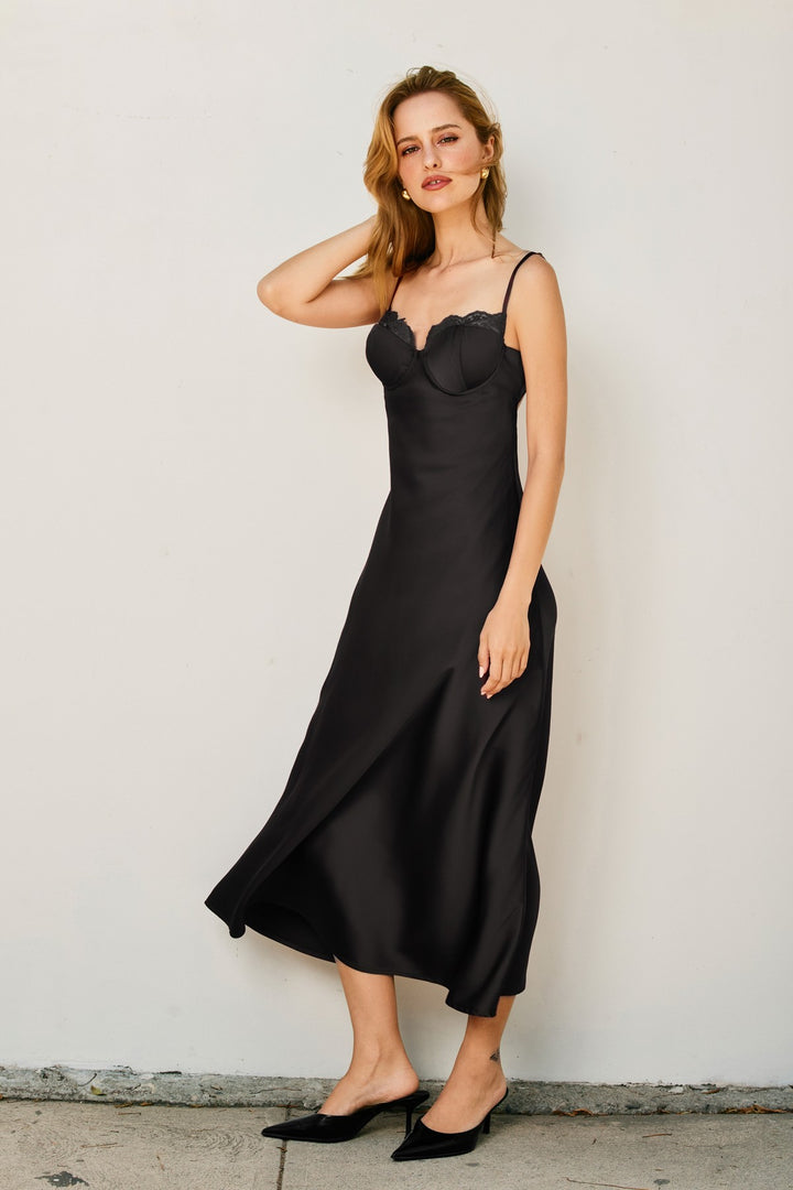 TONI SATIN DRESS