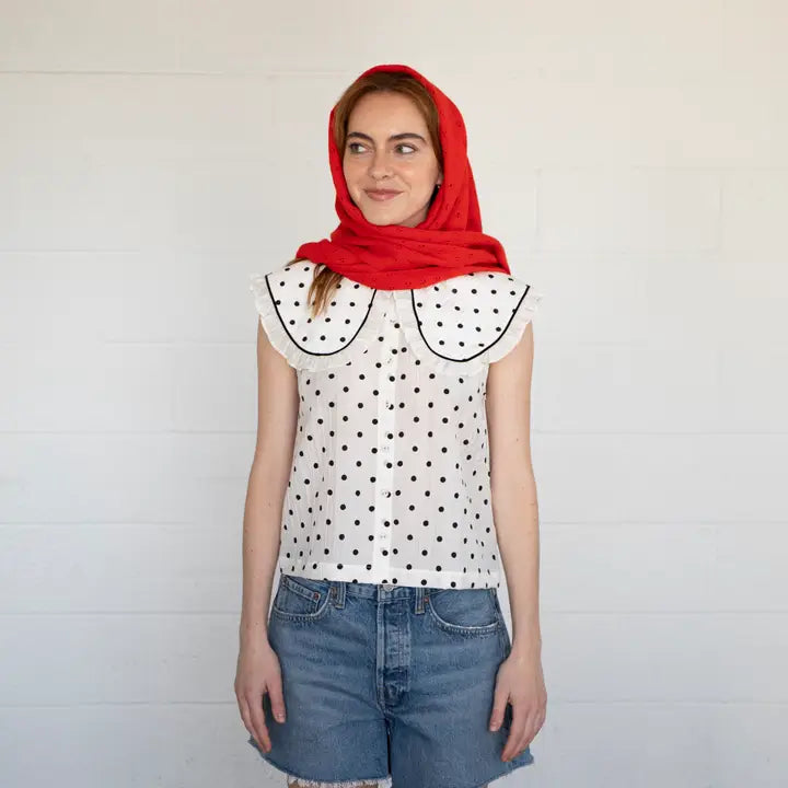 POINTELLE SCARF