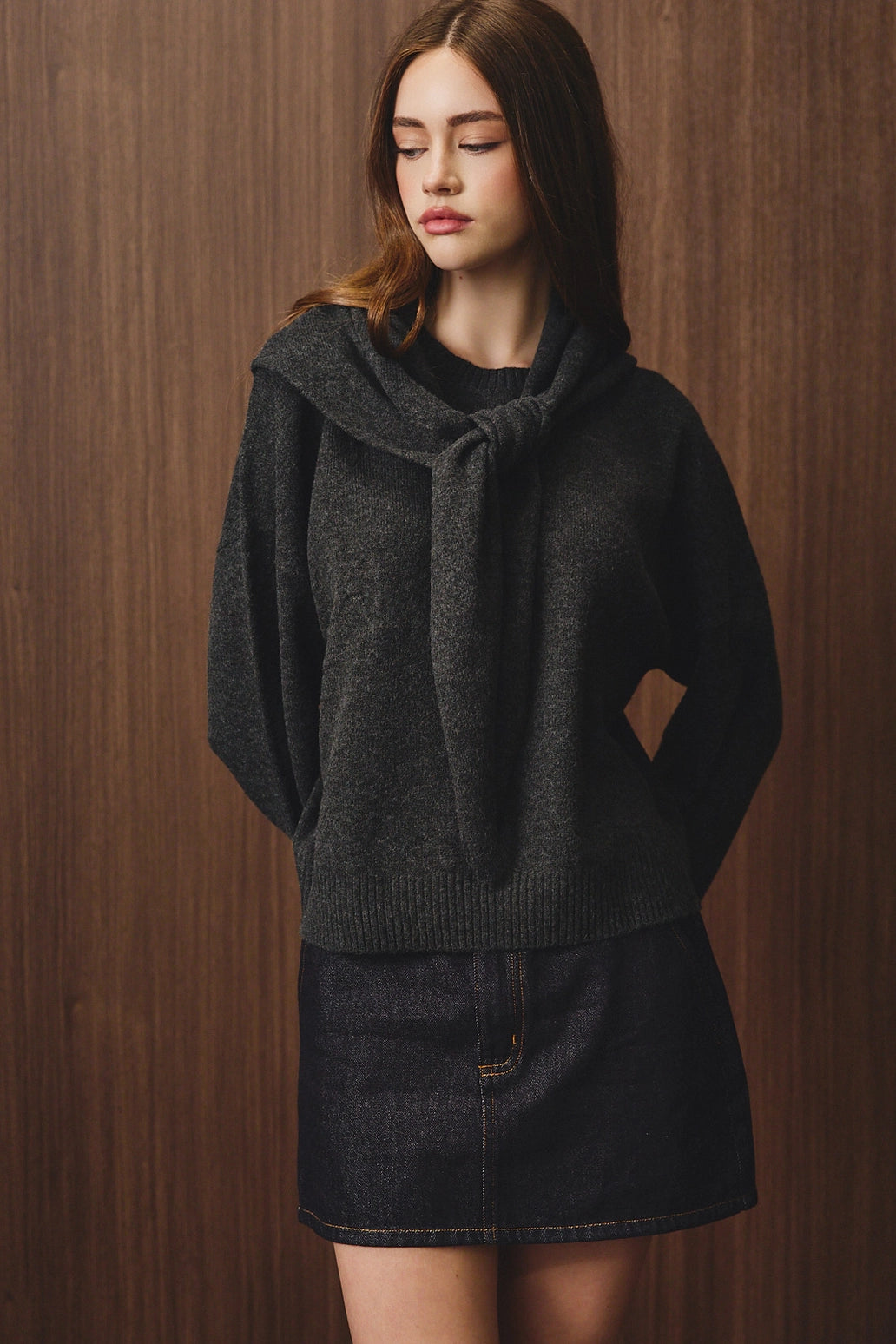 REMI SWEATER - CHARCOAL