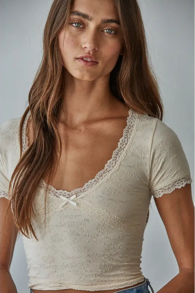 SEAMLESS JACQUARD TOP