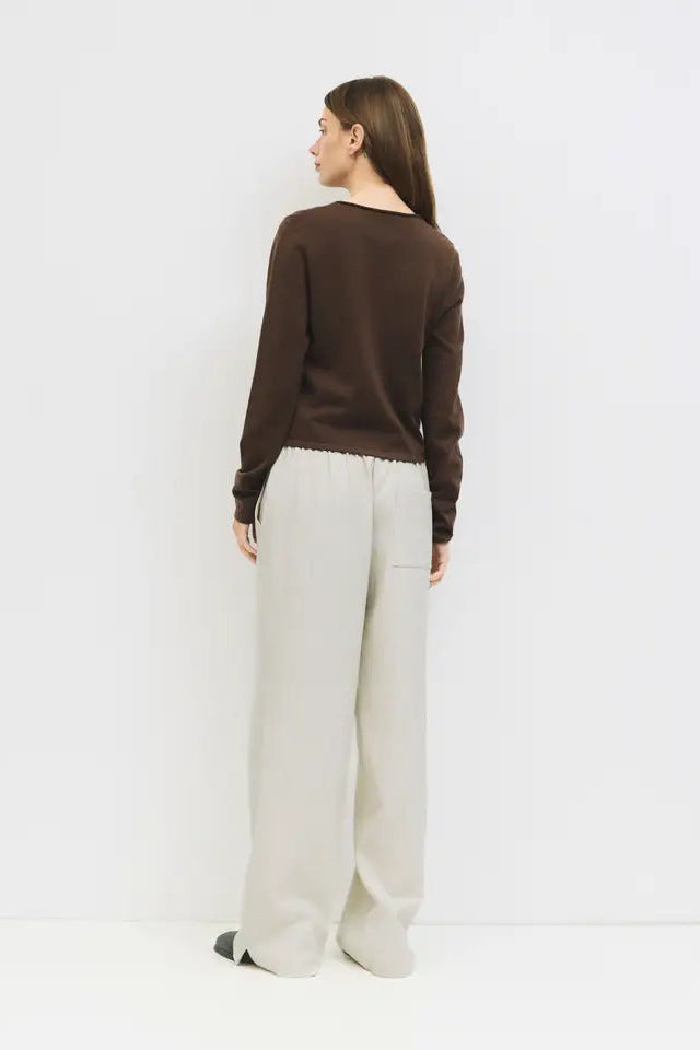 SHEA CARDIGAN - BROWN