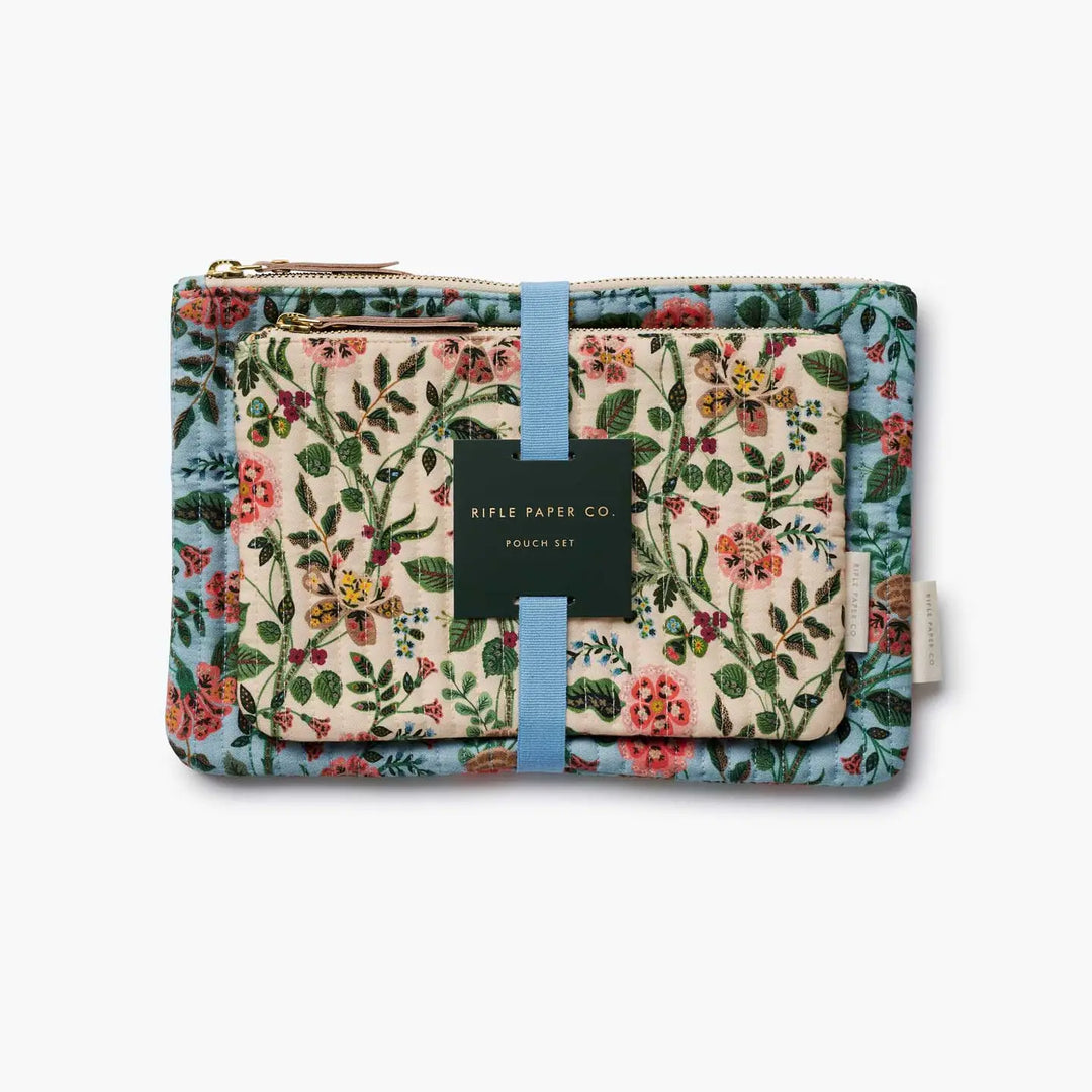 GRACIE QUILTED POUCH SET