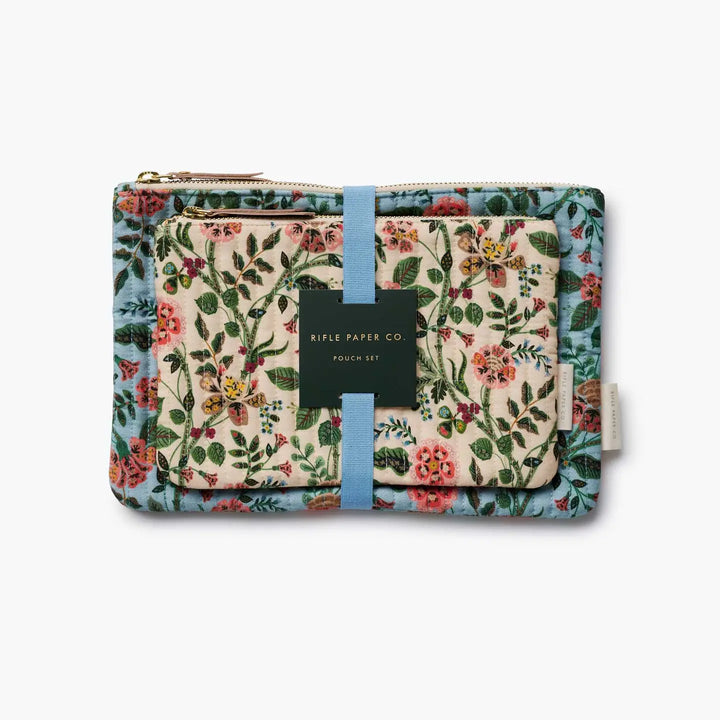 GRACIE QUILTED POUCH SET