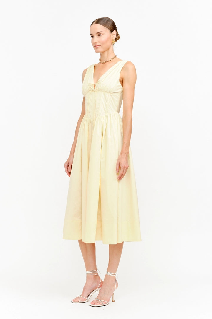 SHAE POPLIN MIDI DRESS