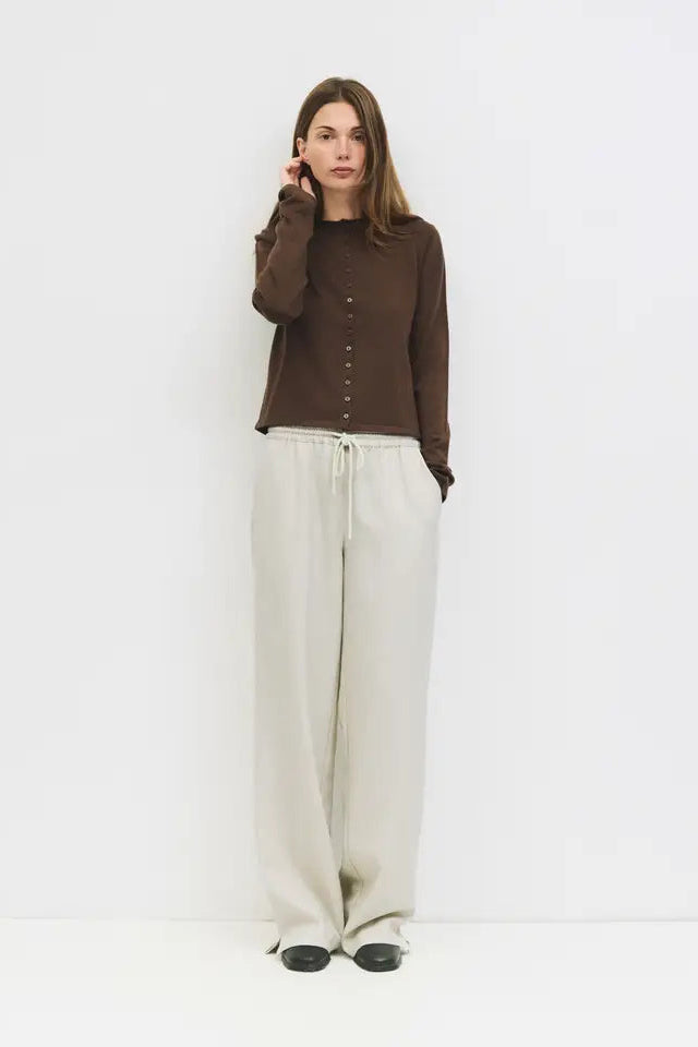 SHEA CARDIGAN - BROWN