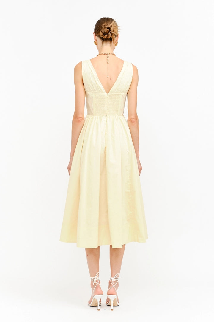 SHAE POPLIN MIDI DRESS