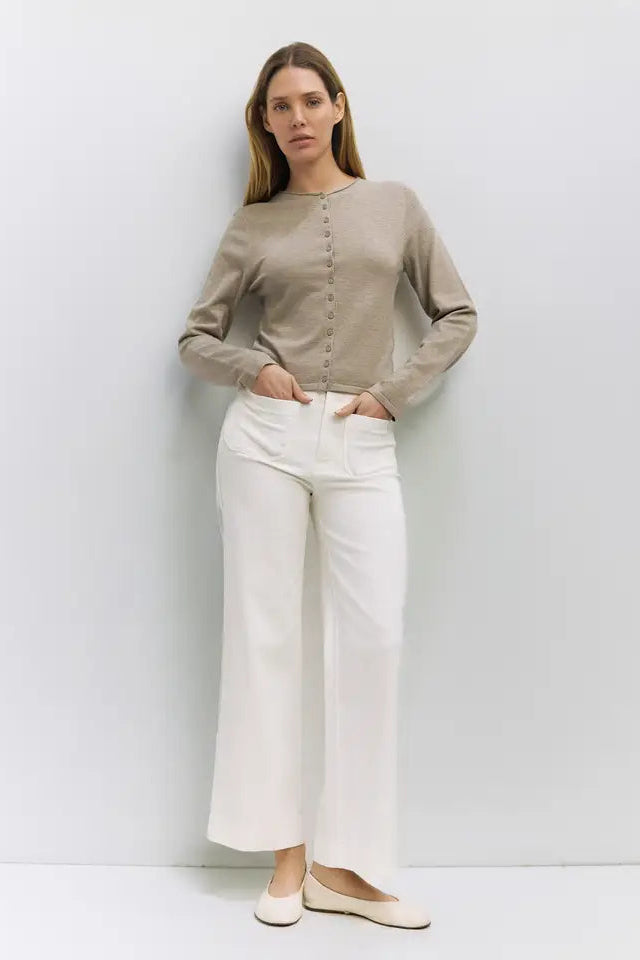 SHEA CARDIGAN - TAUPE