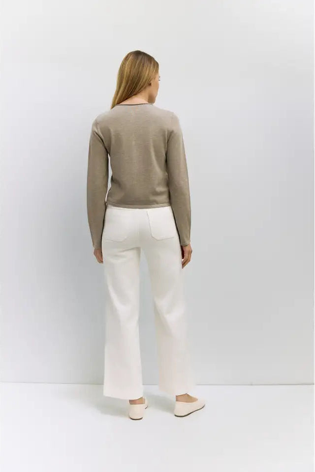 SHEA CARDIGAN - TAUPE