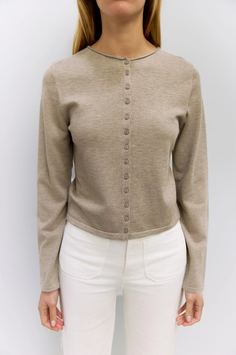 SHEA CARDIGAN - TAUPE