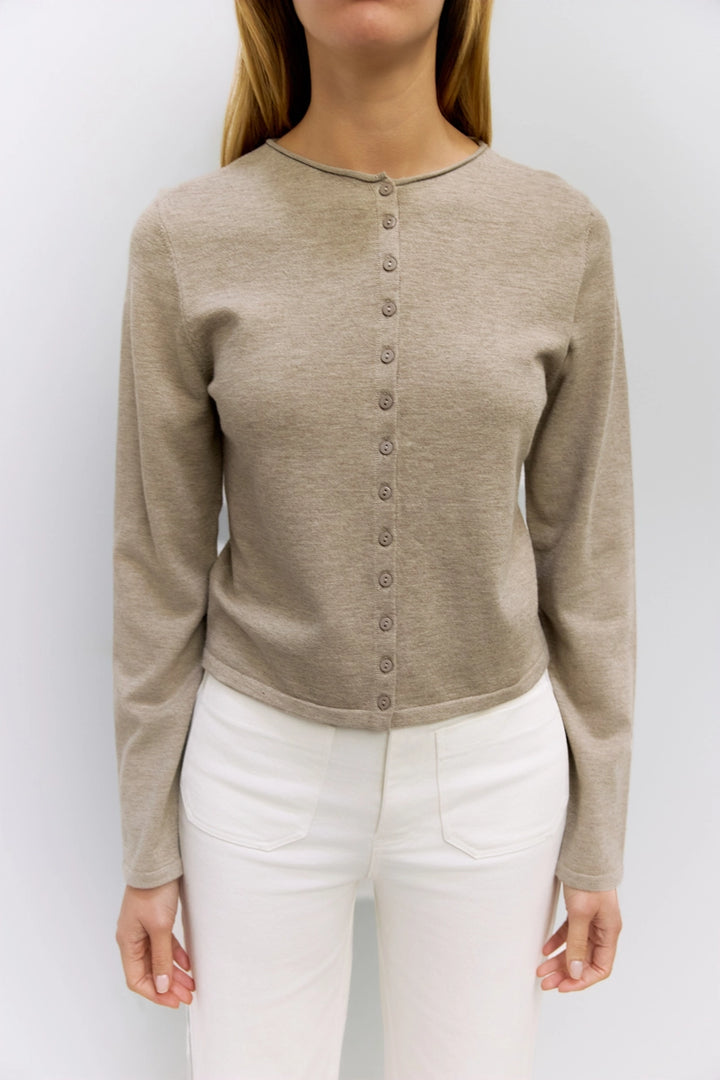 SHEA CARDIGAN - TAUPE