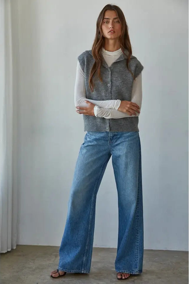 SHEER JERSEY TURTLENECK