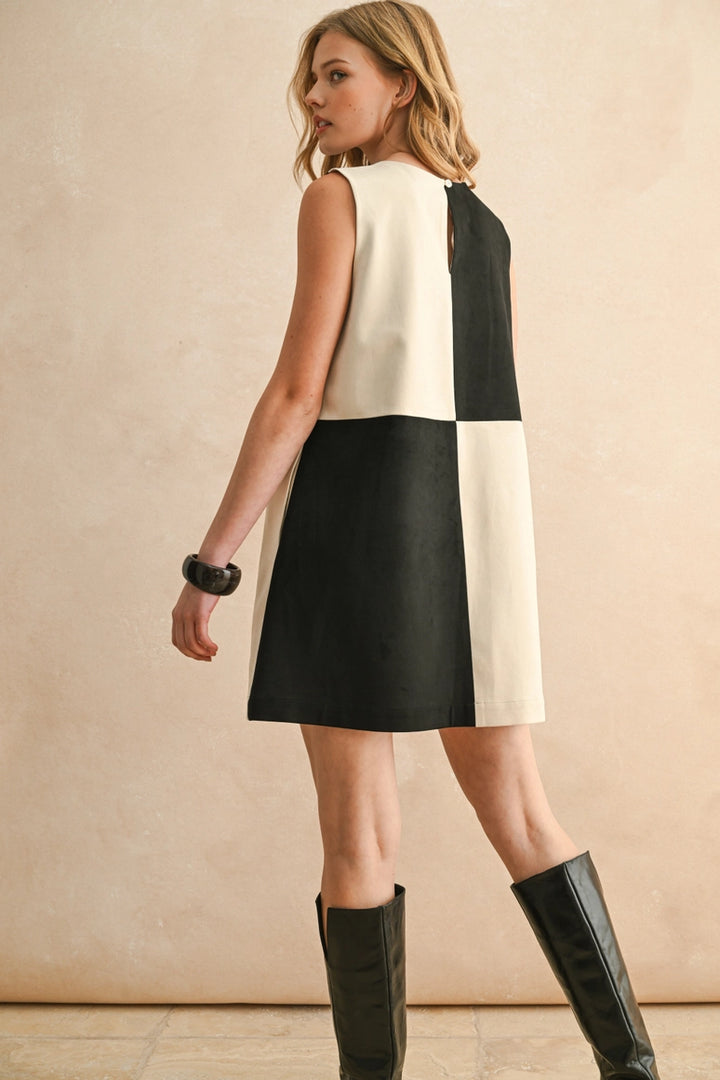 VERA SUEDED SHIFT DRESS