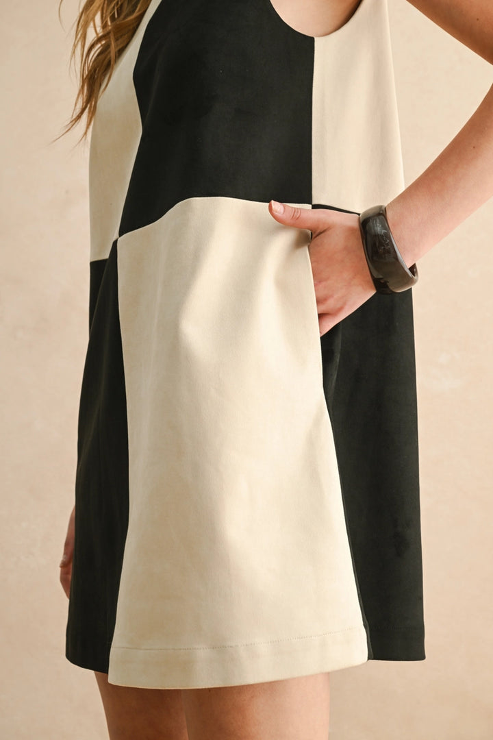 VERA SUEDED SHIFT DRESS